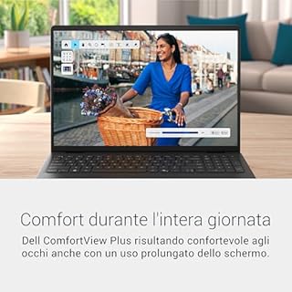 Dell 16 Laptop DC16250 – 16" FHD+ 16:10 (1920x1200), Intel Core 5 Series 1, Grafica Intel UHD, 16GB RAM DDR5, 512GB SSD, Win 11 Home, Tastiera Retroilluminata QWERTY, Lettore Impronte Nero Carbonio