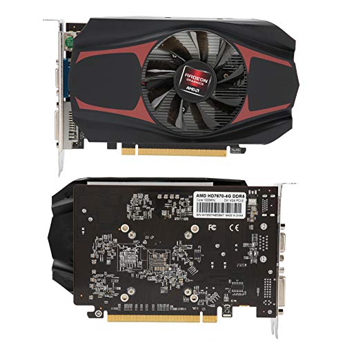 HD7670 4GB Gaming Video Graphics Cards,Portable Display Video Card,Low Consumption 128bit DDR5 Computer Components - Thumbnail 3