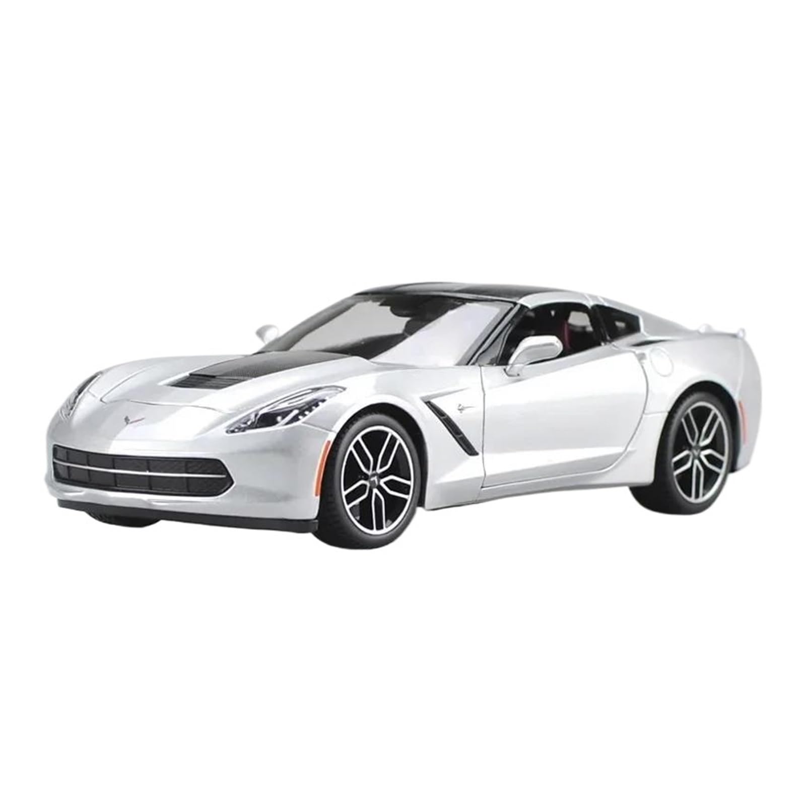 Metallo Scala Replica 1 18 Chevy Corvette C7-z51 Modello auto sportiva statica lega pressofusa collezione decorazioni per la casa Hobby Veicoli Giochi Set