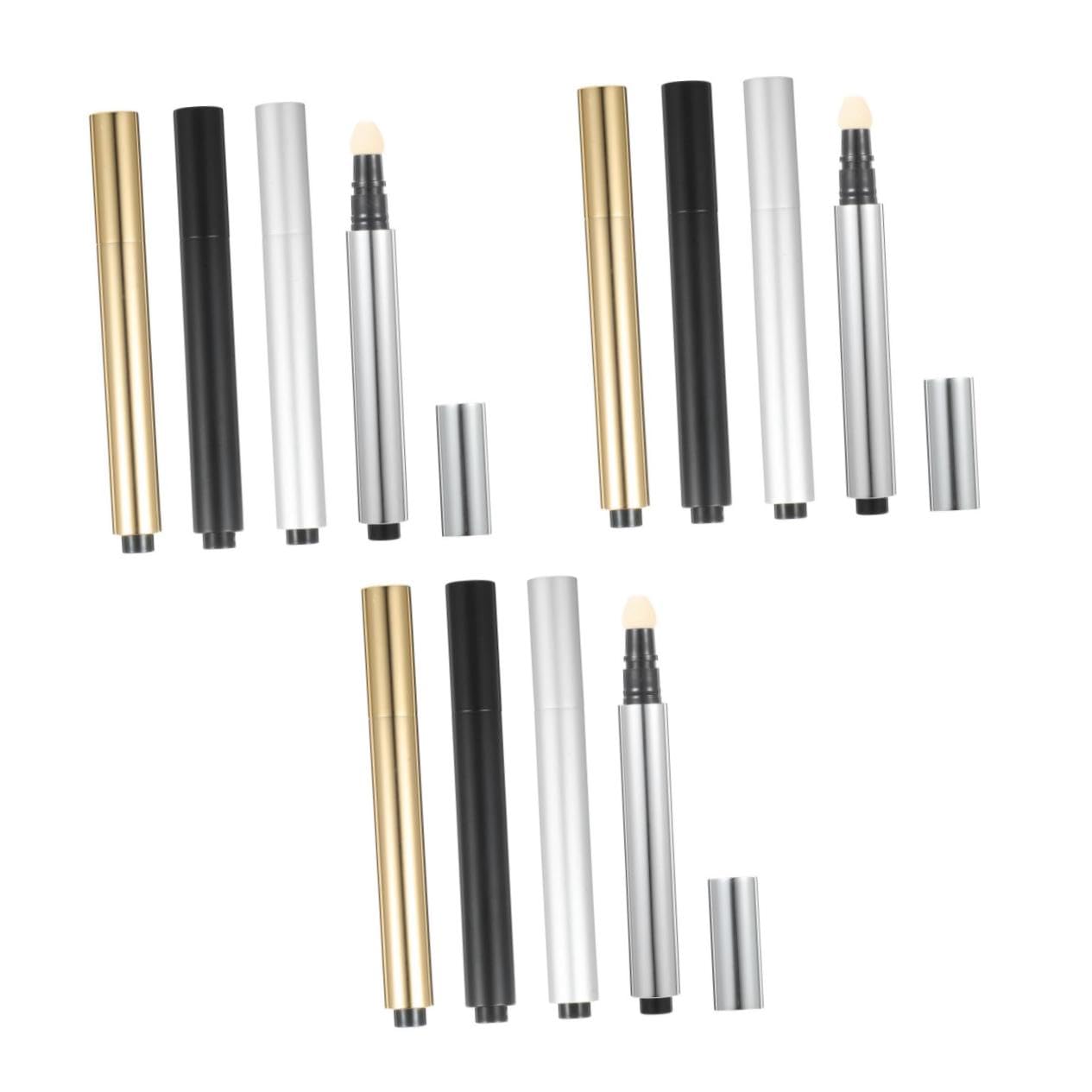 CALLARON 3 Series Bolígrafo De Corrector Vacío Para Maquillaje De Base Líquida Para Compacto 4 Piezas X 3