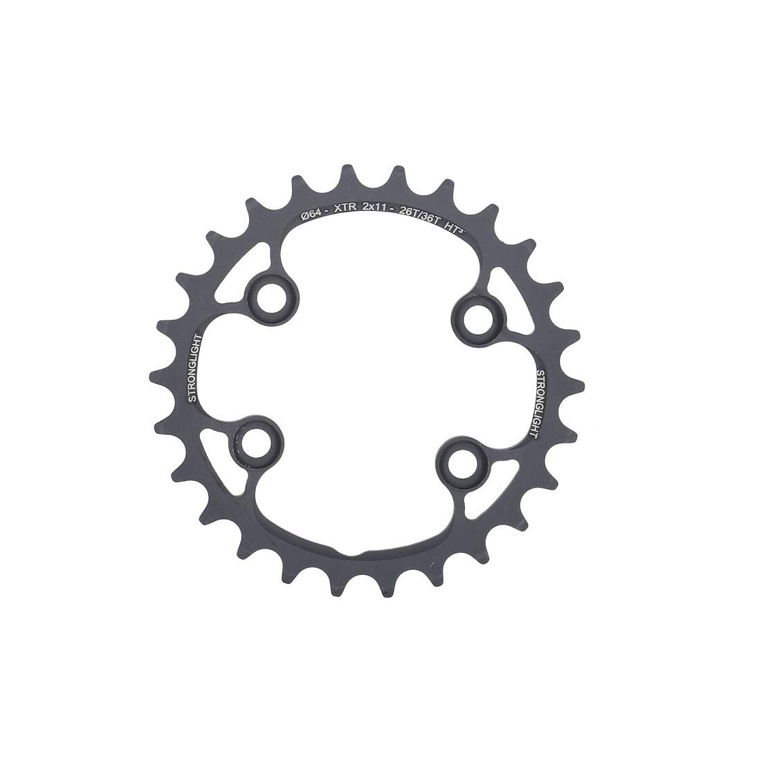 Stronglight Unisex - Adult MTB 2x11 Chainring, Black, 1 Size