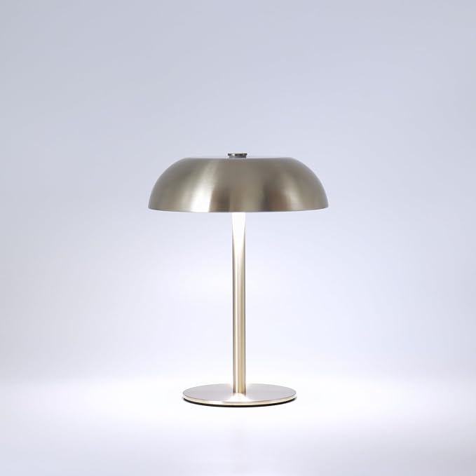 Cordless LED Mushroom Table Lamp with Long-Lasting Battery