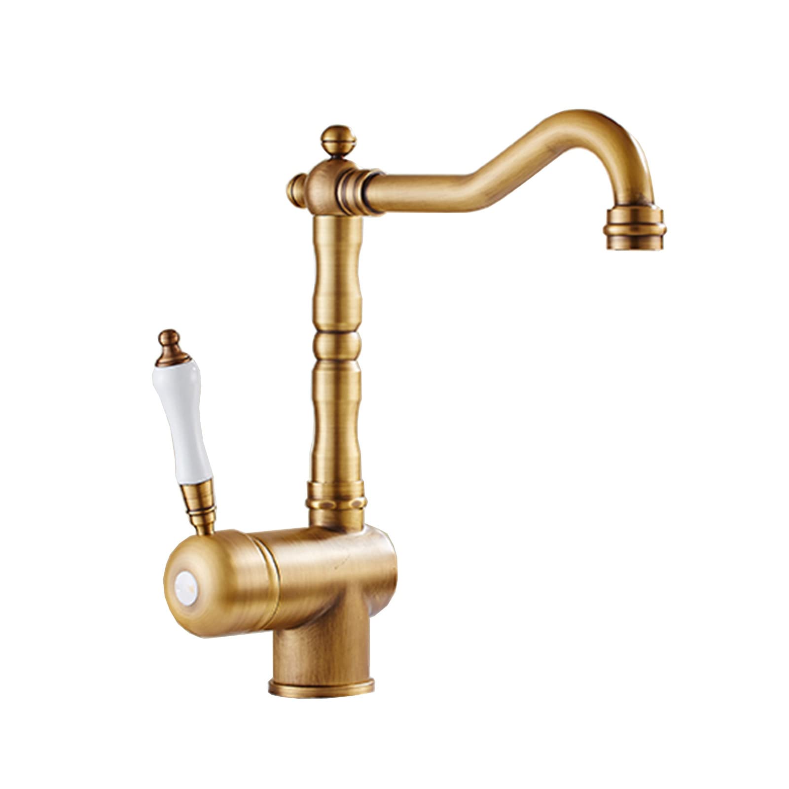 Cuisine de robinet d'évier en laiton vintage mitigeur rétro design