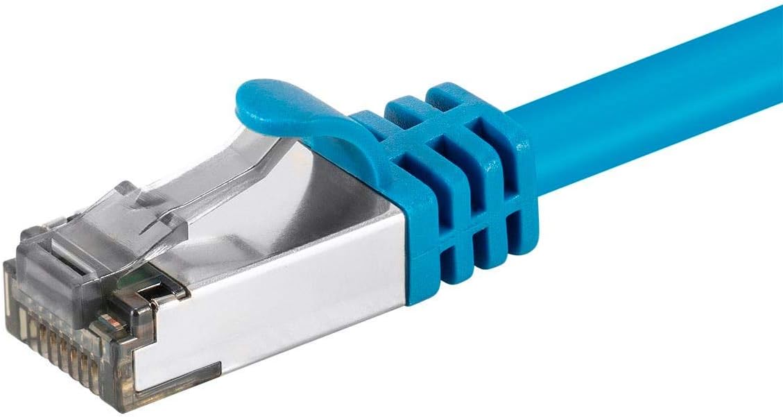 Monoprice Cat8 26AWG S/FeetP Ethernet Network Cable - 3 Feet - Blue | 2GHz, 40Gbps, 3dB Headroom, Pure Bare Copper, PVC - Entegrade Series : Electronics