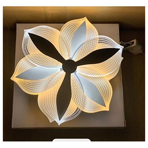 swanart Glowora RGB Color Changing Acrylic & Metal Flower-Shaped Chandelier Light – Modern 10W Decorative Ceiling Light for Living Rooms, Bedrooms, and Kids' Rooms