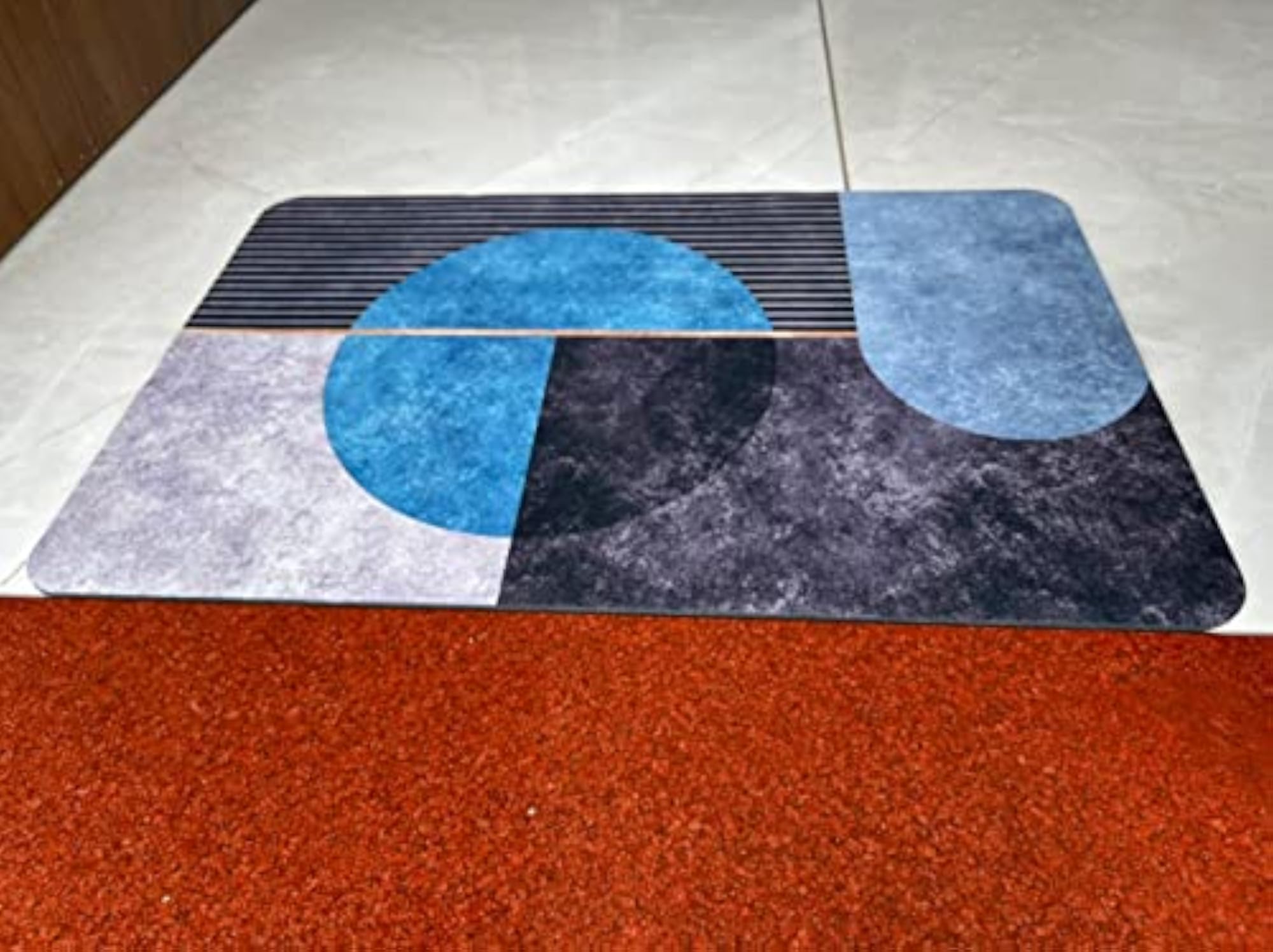 Large Anti-Slip Bathroom Door Mat, Quick Drying