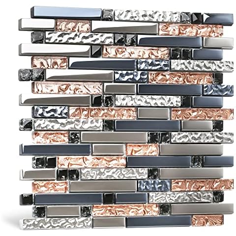 Blujellyfish Rose Gold Mosaic Tiles Cover