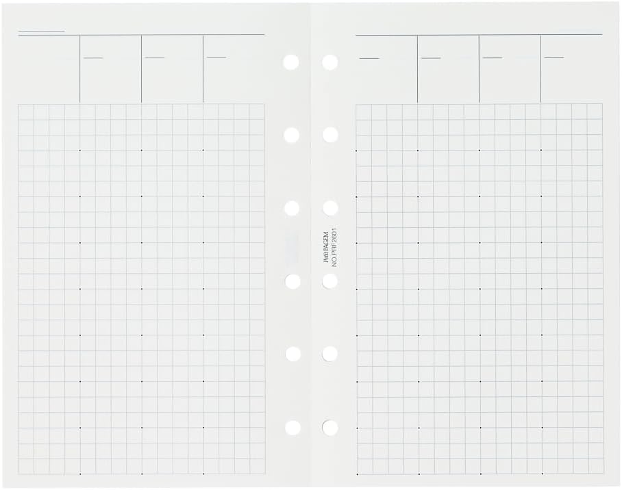 Noritsu Petit Pagem PRF2601 Personal Organizer, Refill, Mini 6 Weeks, Free Diary, Vertical Back Glue Type