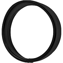 5.75 inch Headlight Visor Trim Ring Headlamp Bezel Decor Cover Compatible with Harley Sportster 883 1200 Forty Eight Dyna Softail (Black)