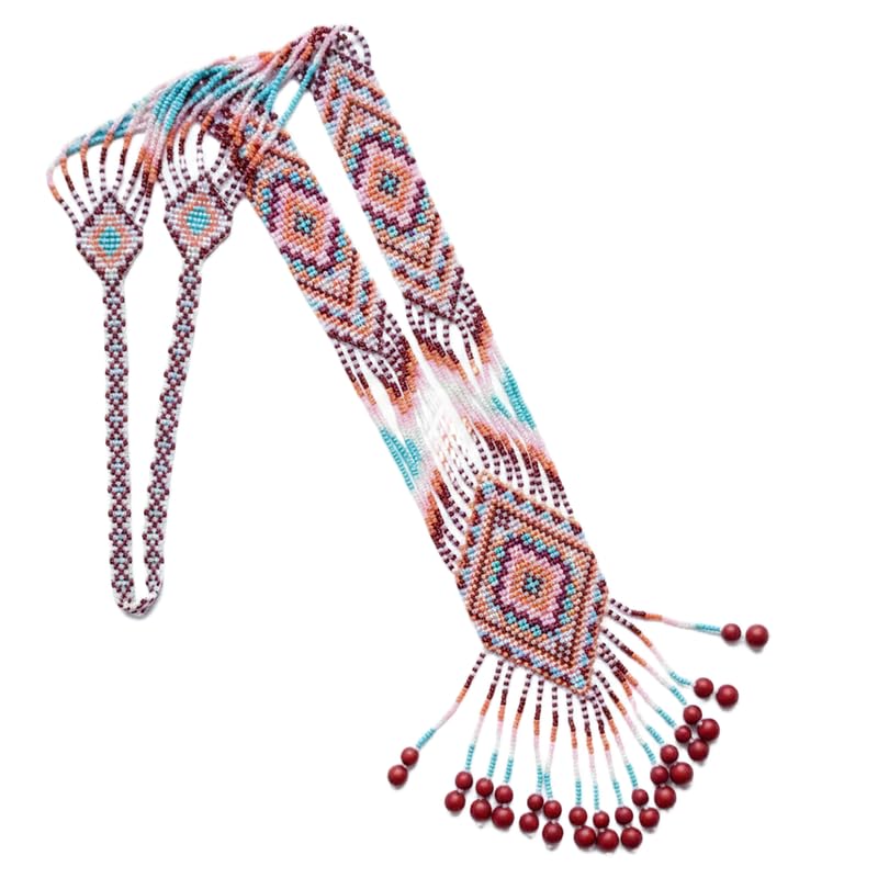 Collier Gerdan ukrainien pastel LKBEADS, le cadeau traditionnel fait main idéal pour elle