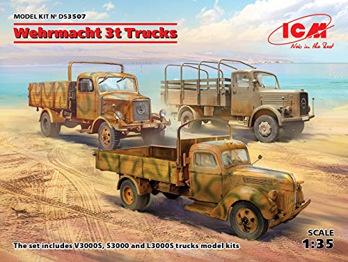 ICM ICMDS3507 Diorama 1:35-Wehrmacht 3t Trucks