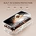 BERFY for iPhone 16 Pro Max Case, Compatible with MagSafe, Built-in Privacy Screen Protector and Camera Protection, Anti-Spy Full Body Shockproof Clear Phone Case for 16 Pro Max 6.9