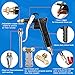 Boeray Heavy Duty Truck Air Duster Blow Gun Cleaning with 9 Meter Long Coil and 2 interchangeable nozzle tips- Blue Air Seat Blow Gun Kit