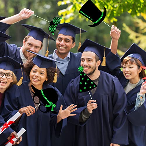 Zonon 24 Pieces Funny Photo Booth Props:Halloween,Christmas,Family Reunion, Class Reunion, Birthday, Weddings, Prom Disco Mardi Gras Party Supplies - Mix of Hats, Lipstick, Tie - Image 3