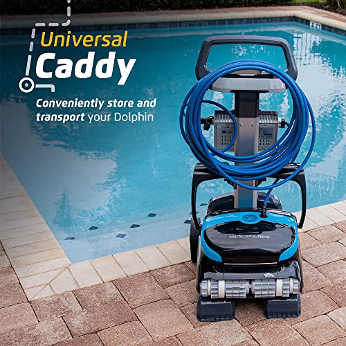 Dolphin Nautilus CC Supreme Wi-Fi Automatic Robotic Pool Vacuum Cleaner Includes Caddy and Classic Cover for Storage and Protection, Ideal for In-Ground Pools up to 50 FT