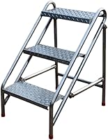 Vista 11 de Taburete plegable de acero inoxidable simple Escalera multifuncional de espiga para el hogar, escalera de escalada móvil para interiores y exteriores