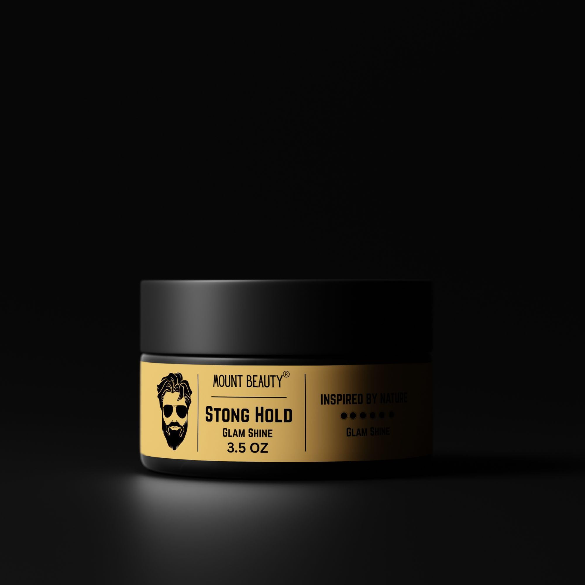 MOUNT BEAUTY Styling Clay For Men, Stronghold Hair Styling Pomade Wax for Men | Stylish Glossy Finish Hair Volumizer | Non Sticky - 3.5 oZ | 100gm