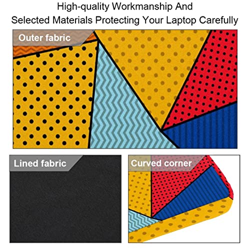 Sacoche ordinateur 13-14 pouces à motif géométrique multicolore - 3