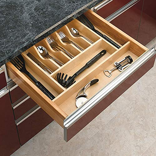 Image of Rev-A-Shelf Trim-to-Custom-Fit Silverware Drawer Insert Divider Organizer