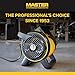 Master Heavy Duty Utility Blower, 3 Speed Portable Floor Fan with Outlet & Pivoting Head for Home & Garage Cooling, Drying and Air Circulation