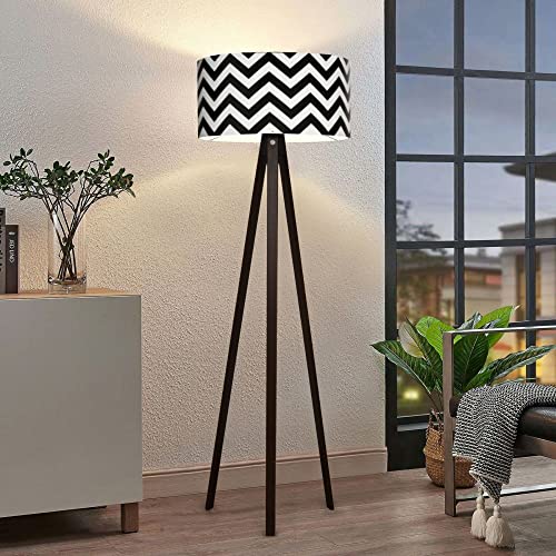 lux.pro Lampadaire Trépied Style Intemporel Lampe sur Pied Élégante LED Luminaire Design pour Salon Chambre Bureau Lampe de Lecture Décorative Stable E27...