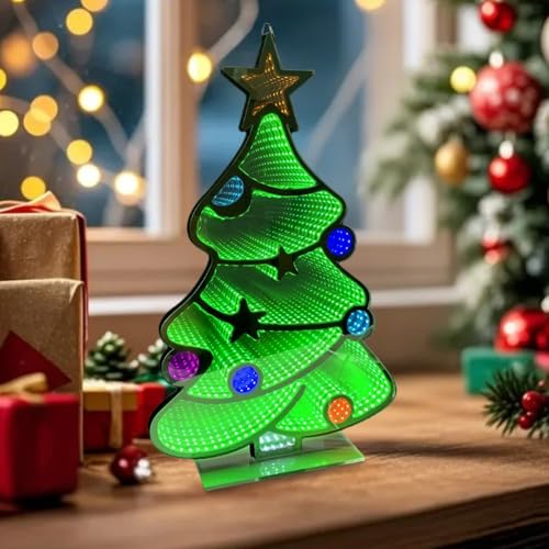 Veilleuse Arbre de Noël pour Centre de Table Festif Lumineux
