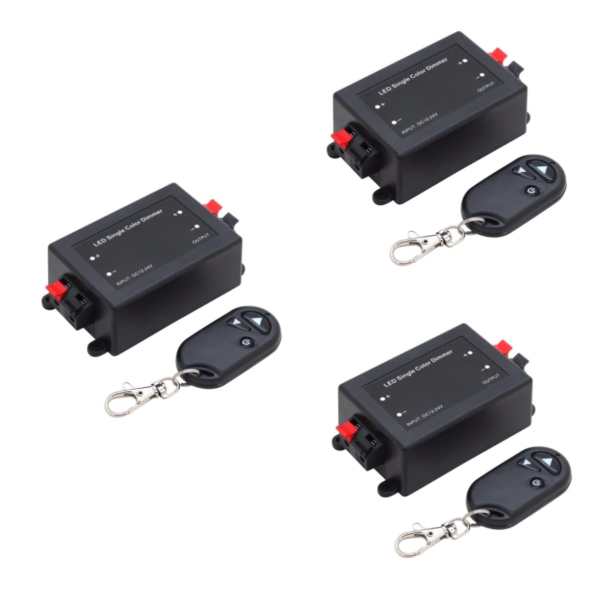 HOMSFOU 3St LED einfarbiger dimmer einfarbiger LED-Controller Dimmschalter elektrische Lichtschalter einfarbiger Controller