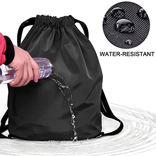 Karani Drawstring Backpack For Women, Gym Bag For Men Waterproof Nylon, Large Sports Bag With Adjustable Shoulder Strap #TOP5
