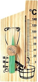 ljhnba Sauna Thermometer High Accuracy Digital Sauna Room Thermometer Temperature Meter Gauge Wooden Measuring Range 0-140 ℃