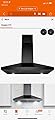 AKDY RH0474 72.33-217 CFM 30 Inch Wide Wall Mounted Range Hood - Black