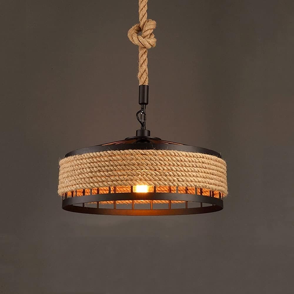 Chandelier Loft corde de fer E27 DANSAGE Roi pour sublimer un plafond haut - 7