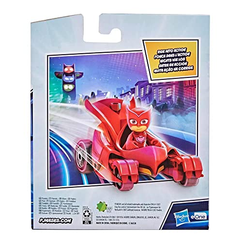 PJ Mask, Boneco Planador Coruja e Corujita, Vermelho