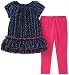 Tommy Hilfiger Baby Girls Tunic Set, Navy Print/Pink, 12M