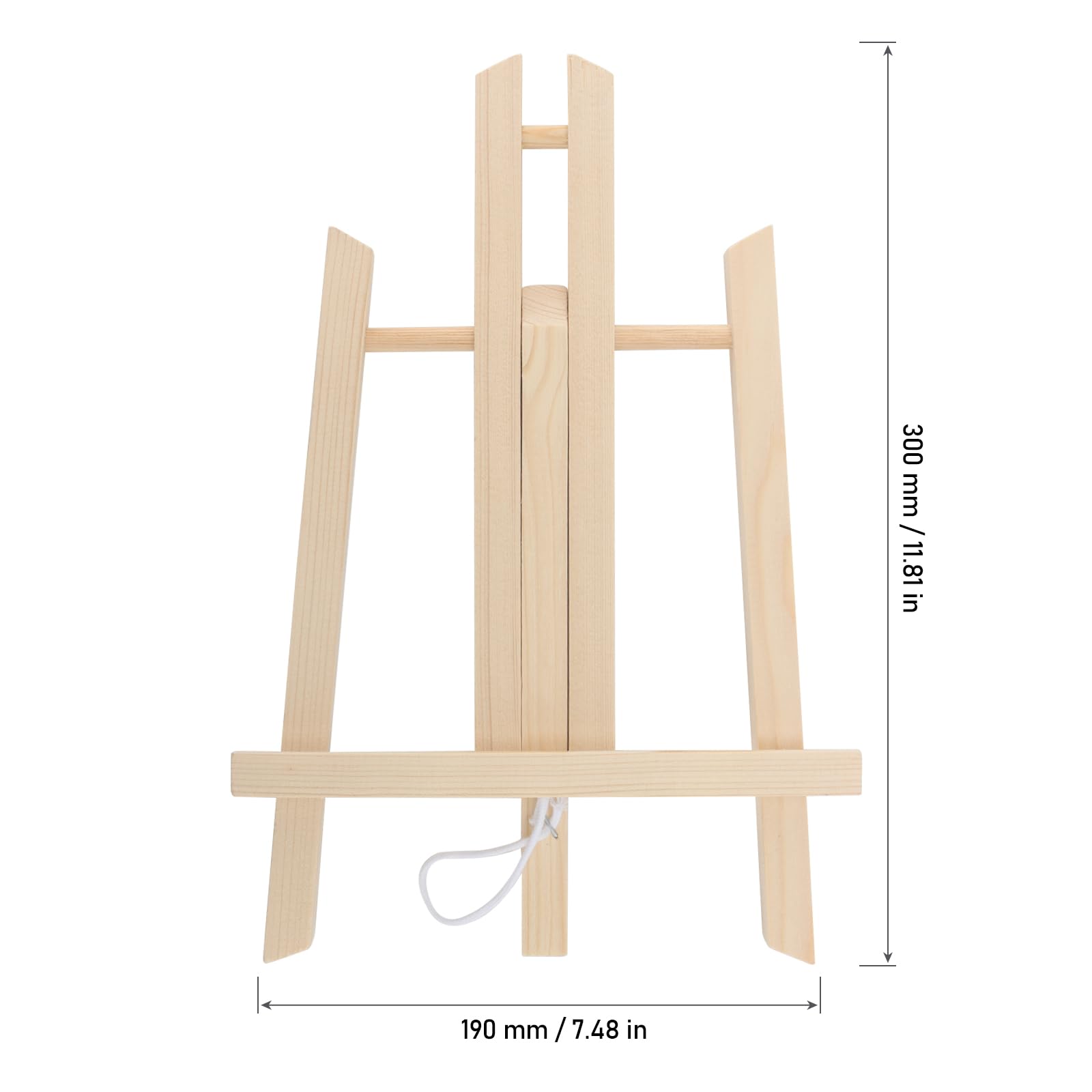 MOUYAT Cavalletto da tavolo in legno da 10 pezzi, cavalletto da tavolo portatile da 30 cm per artisti, principianti e professionisti, piccolo supporto da pittura regolabile per tela, disegno e displa