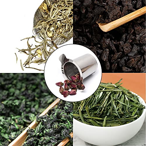 Colador De Té De Acero Inoxidable 304 Colador De Té De Malla Fina Reutilizable Colador De Té Para Té A Granel Colador De… - Imagen 8