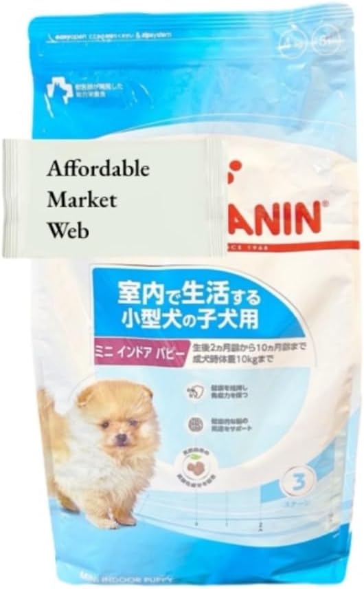 ロイヤルカナン ミニ インドア パピー 犬用 4kg 1個 室内で生活する小型子犬専用 ＆ オリジナルウェットティッシュ (4kg