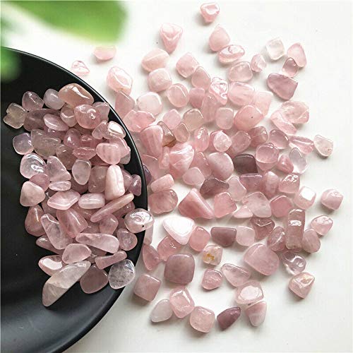 50g 8-12mm Cristal Rosa Natural Piedra de Grava de Cristal de Cuarzo Rosa Adecuado for decoración de peceras Piedra Natural decoración de la habitación