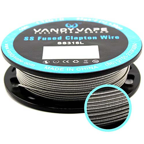 SS316L SS Fused Clapton Wire 28ga*2(=)+30ga VandyVape RBA RDA Vandy Vape