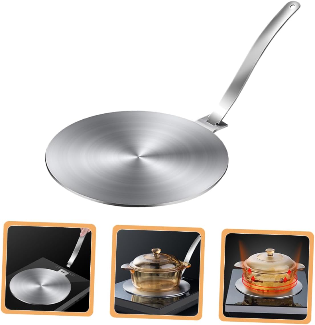 LIFKOME Induction Cooker Heat Conducting Plate Gas Stove Heat Transfer Disc Multifunctional Design for Home Kitchen