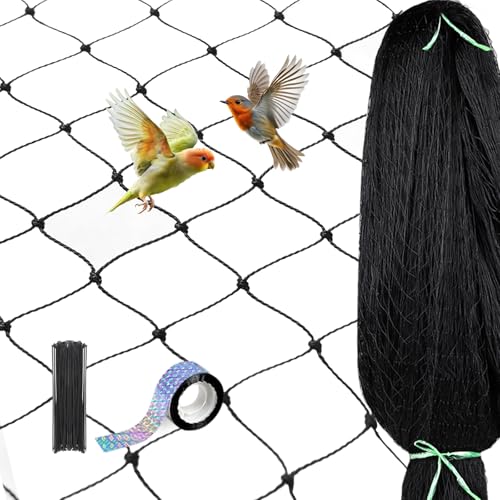 LALAGO Filet Anti Oiseaux 7,5m x 7,5m Mailles de 25mm x...