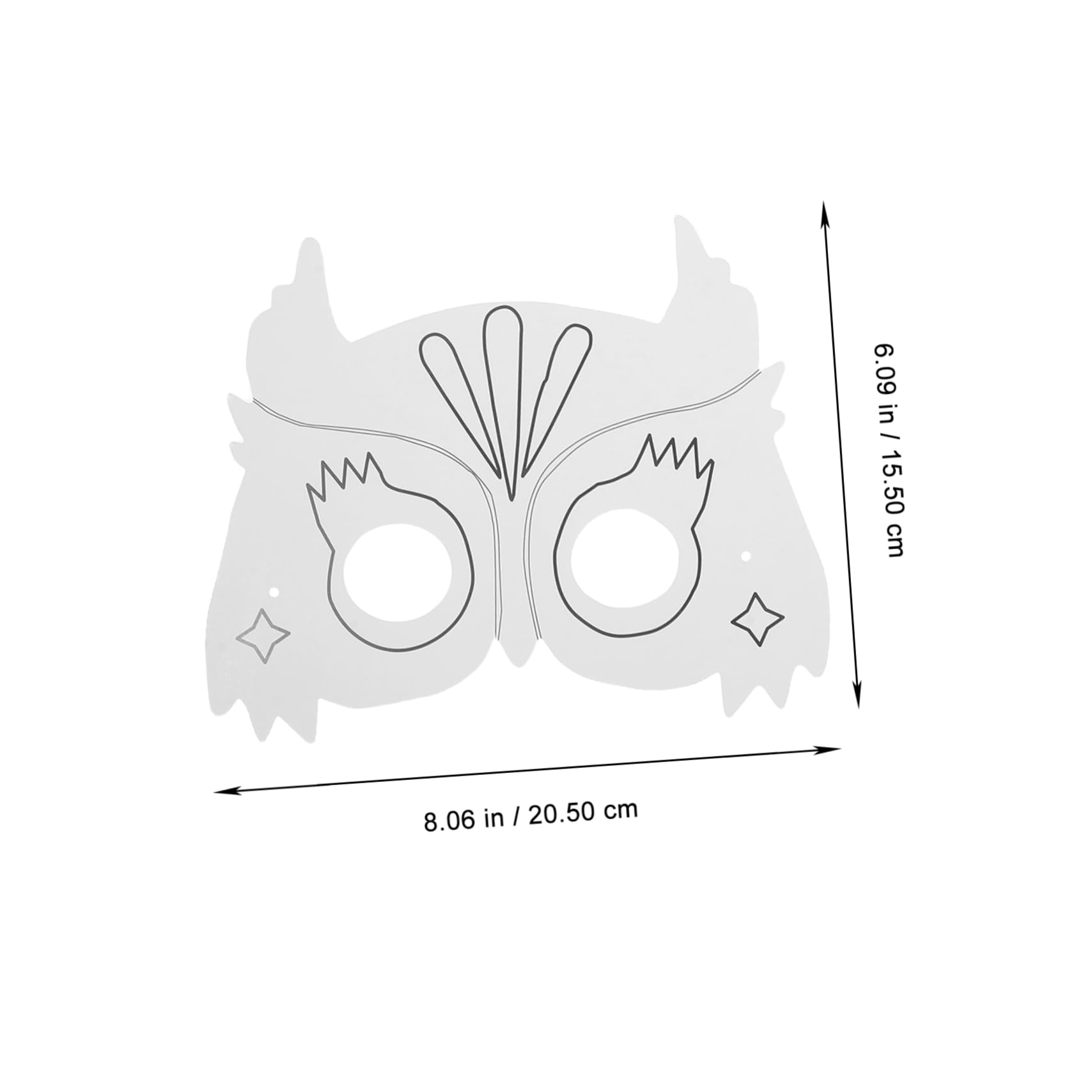 Operitacx 48 Pz maschera animale maschera da decorare Maschere per decorazioni Maschere fai da te da dipingere bianca da decorare di halloween bianca Carta