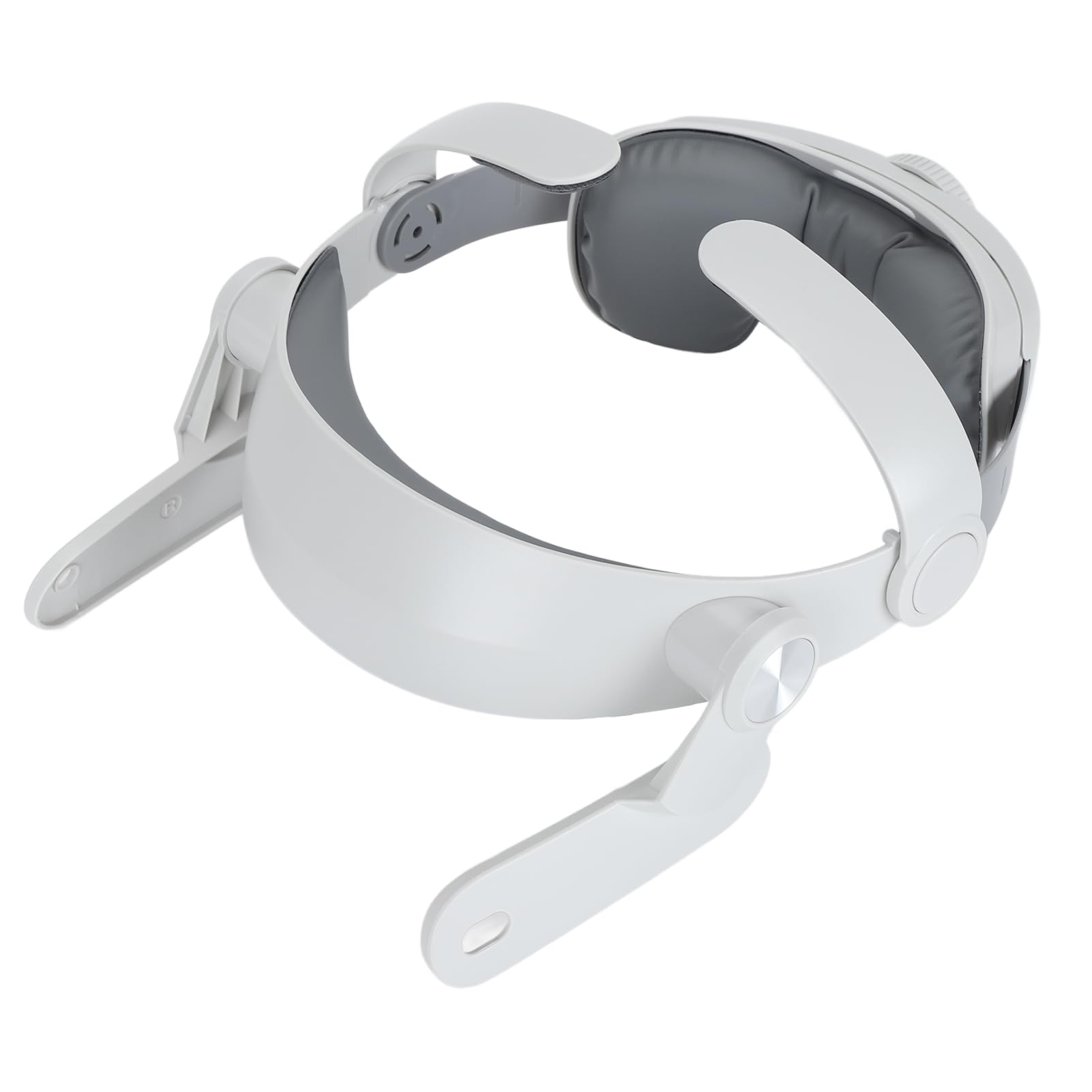 Sangle de tête VR, Poids d'équilibre réglable, Bandeau de Protection avec Coussin de tête pour Les Joueurs, Confort, Blanc grisâtre