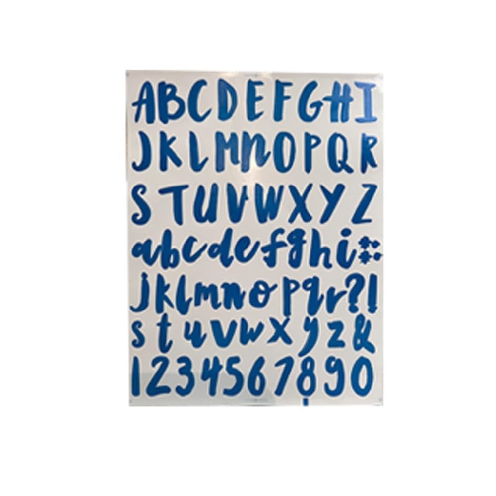 10 Sheets Waterproof Alphabet Stickers - Self-Adhesive Letters for Scrapbooking, Party Decorations, and Craft Projects(Color10)