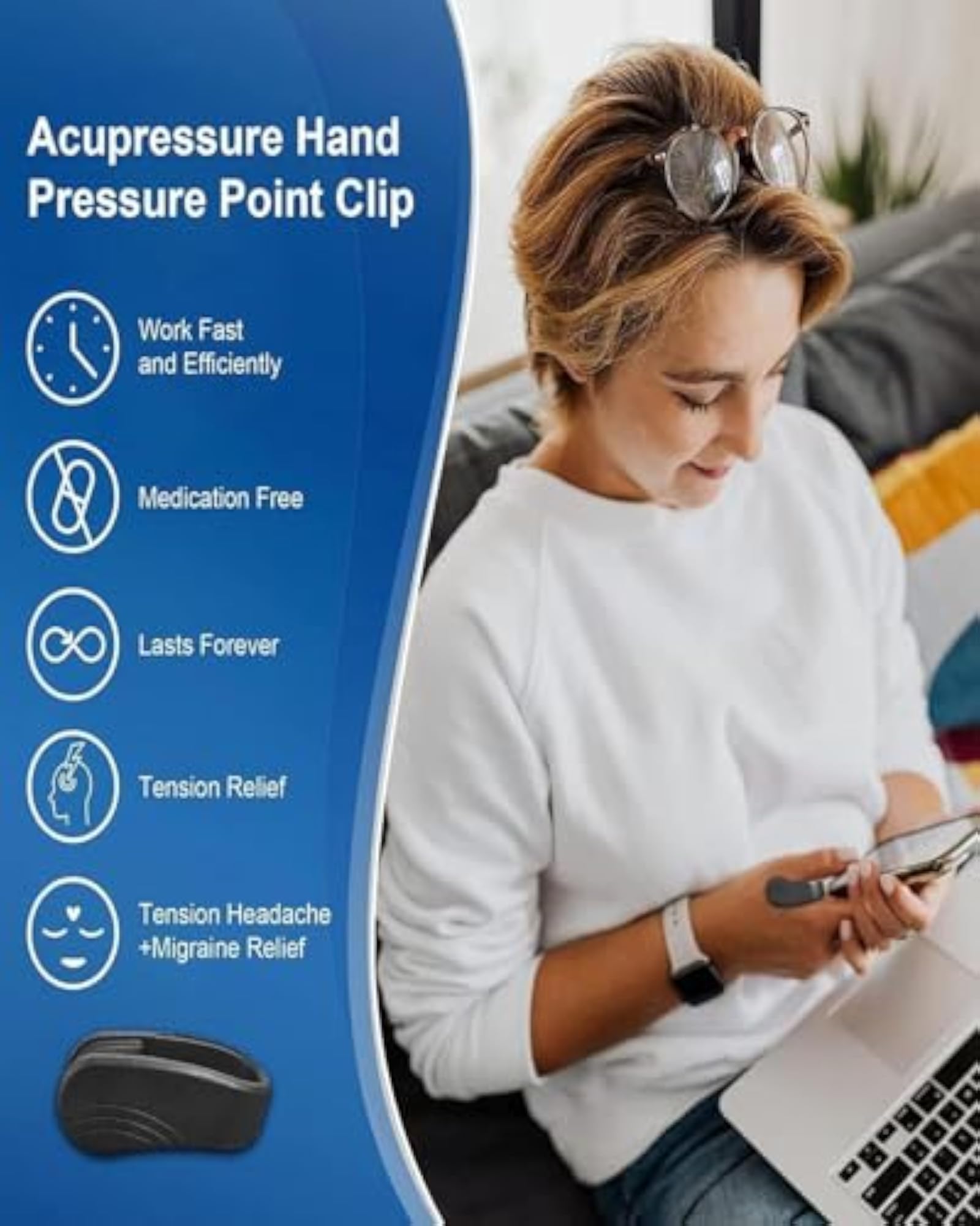 Acupressure Point Clip for Sugar Control
