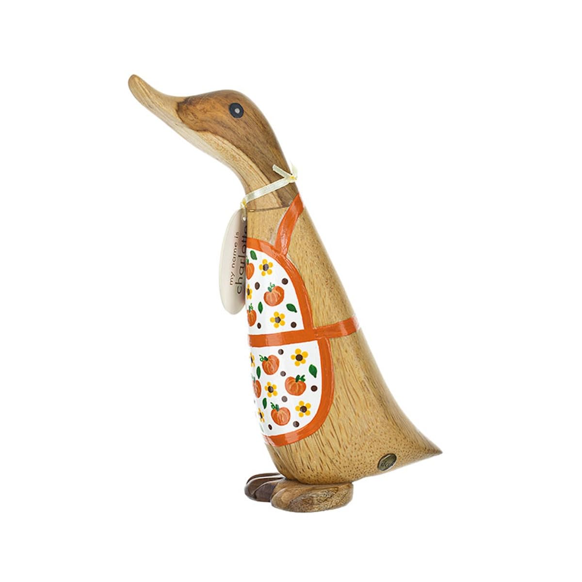 Dcuk Multicolor Pumpkin Baker Halloween Wooden Duck Ornament