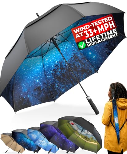 TUMELLA Golf Umbrella 62 Inch Windproof