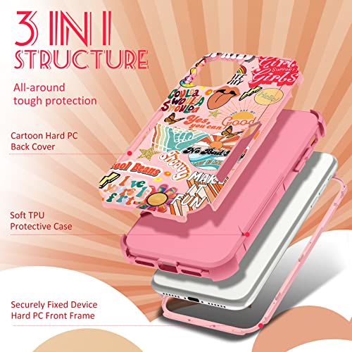 Plakill for iPhone 14/13 Case, Cute Art Cover for Women - image 4