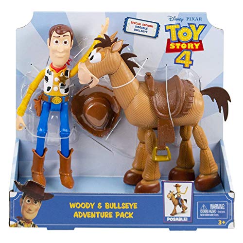 Disney Toy Story 4 Pack de aventuras de Woody y Perdigón, juguetes niños +3 años (Mattel GDB91)