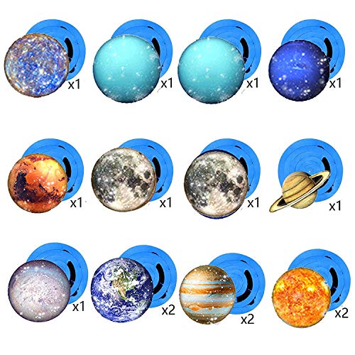 Lindoo 30Pcs Solar System Party Supplies - Outer Space Party Planet Hanging Swirl Decorations #TOP3