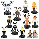 Audasi Figuras de Acción 99 Nights In The Forest con base, 10 Piezas de Set de Modelos de Monstruos Divertidos de 3 Pulgadas con Figura de Acción Monstruo Ciervo-Búho, Muñecos Personajes de Juego